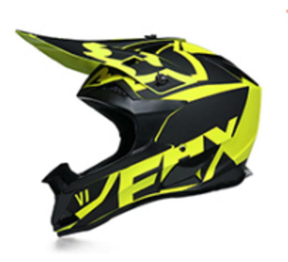 Шлем кроссовый 166 "Fox" flow yellow/black XL pitbikemarket.ru