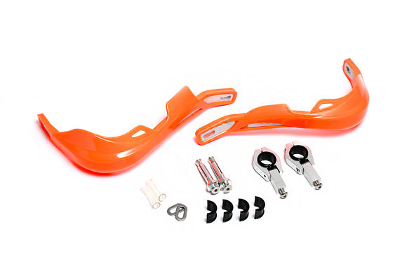 Защита рук для питбайка и эндуро (пара) 22-28мм HP03 армированные оранжевые pitbikemarket.ru