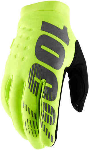 Мотоперчатки подростковые 100% Brisker Youth Glove Fluo Yellow S (10016-004-04) pitbikemarket.ru