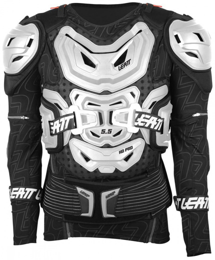 Защита панцирь Leatt Body Protector 5.5 белая, S/M, 2021 (5015400110) pitbikemarket.ru