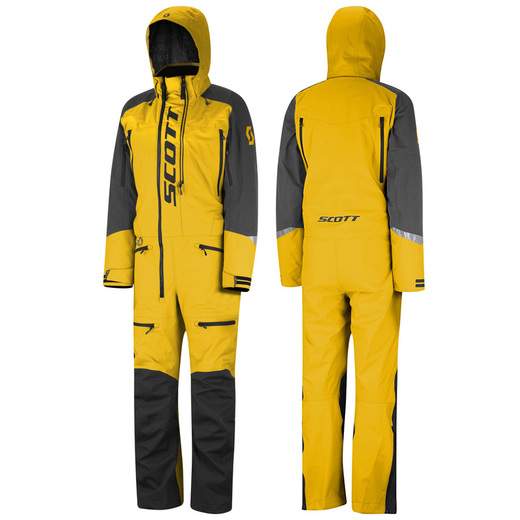 Комбинезон для снегохода SCOTT DS Shell Dryo One Piece (-5 C) №2 yellow-black (текстиль) (XXL) pitbikemarket.ru