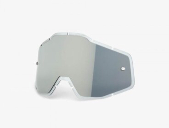 Линза 100% Racecraft/Accuri/Strata Anti-Fog Injected Silver Mirror (51004-038-02) pitbikemarket.ru